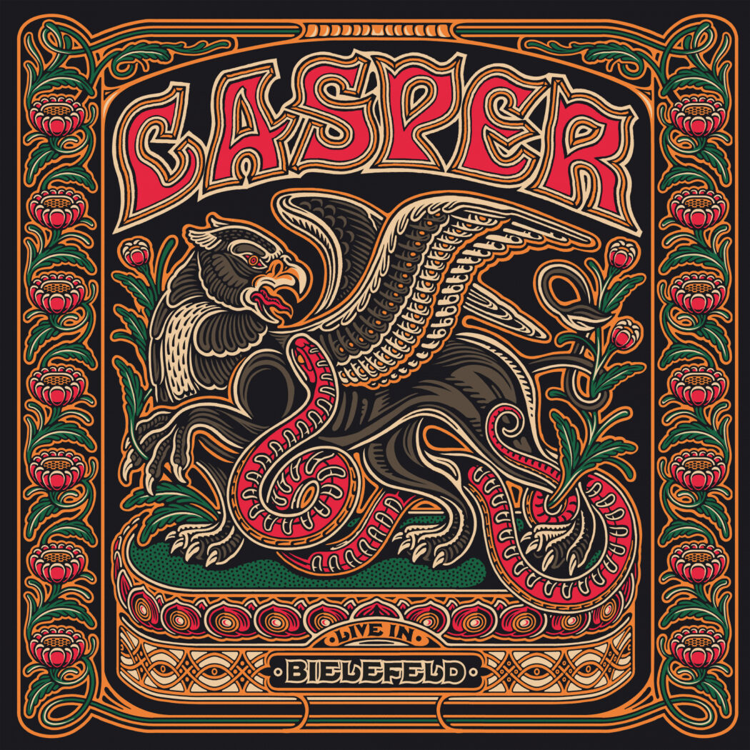 LP cover for Live in Bielefeld by Casper